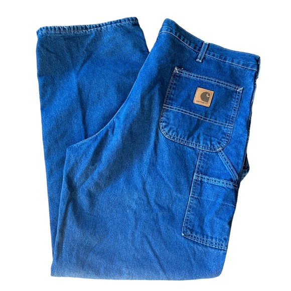 Carhartt Other - Carhartt Washed Denim Work Dungaree Men Blue